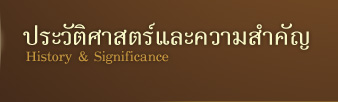 ประวัติศาสตร์และความสำคัญ